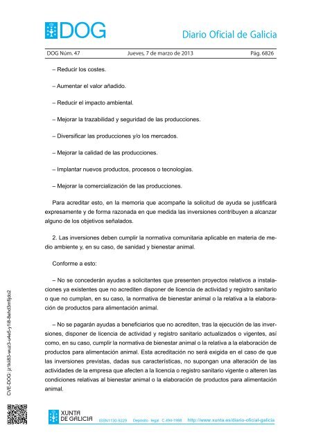 ISSN1130-9229 Depósito legal C.494-1998 http://www.xunta.es ...