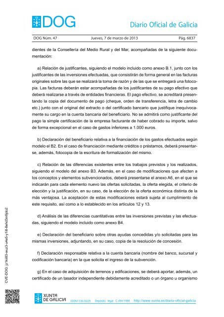 ISSN1130-9229 Depósito legal C.494-1998 http://www.xunta.es ...