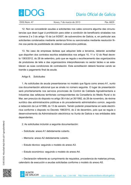 ISSN1130-9229 Depósito legal C.494-1998 http://www.xunta.es ...