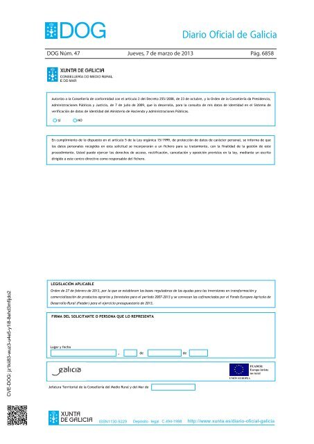 ISSN1130-9229 Depósito legal C.494-1998 http://www.xunta.es ...