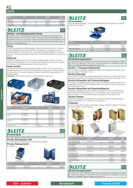 Alles aus einer Hand Schnell & zuverlässig 40.000 Produkte LEITZ