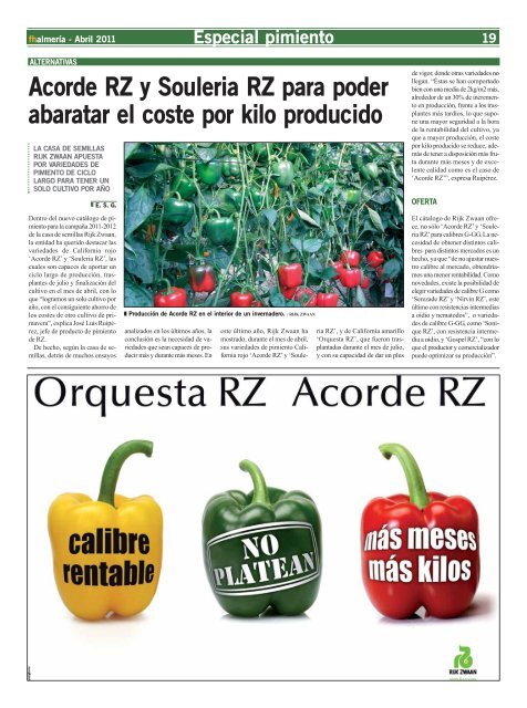 Abril 2011 - Frutas y Hortalizas de Almería