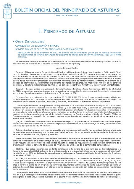 l'anuncia en PDF para consultar la tabla