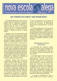 UN COMEZO DE CURSO “SEN PROBLEMAS” - Nova Escola Galega