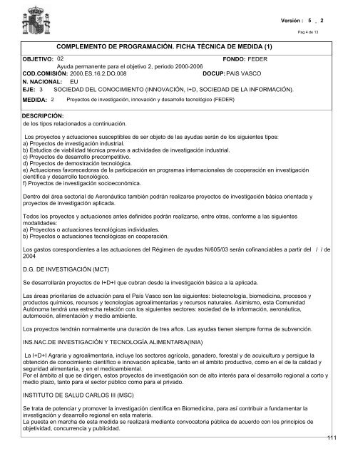 CDP del País Vasco. Último complemento vigente (pdf - Dirección ...