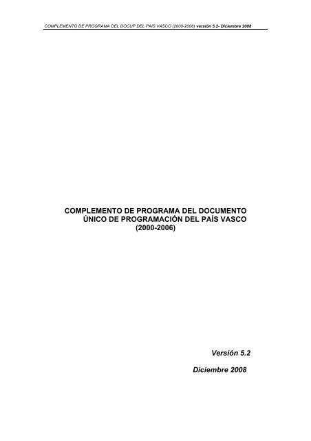 CDP del País Vasco. Último complemento vigente (pdf - Dirección ...