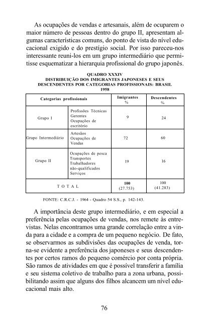 Estrutura Familiar e Mobilidade Social - Estudo do