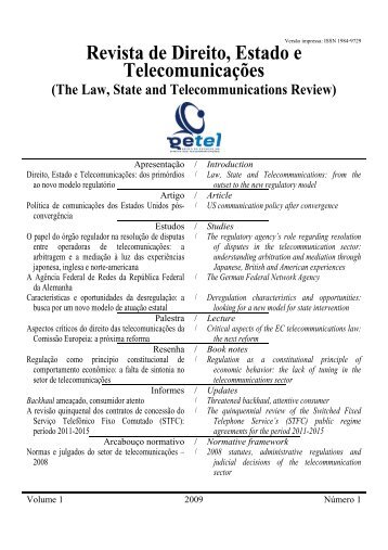 2009 - Grupo de Estudos em Direito das Telecomunicações