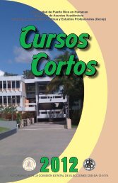 Oferta Cursos Cortos 2012 UPRH - Universidad de Puerto Rico en ...