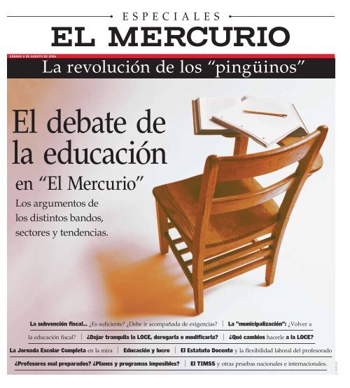 El debate de la educación chilena - Emol.com