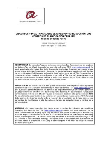 DISCURSOS Y PRÁCTICAS SOBRE SEXUALIDAD ... - Consultar TDR