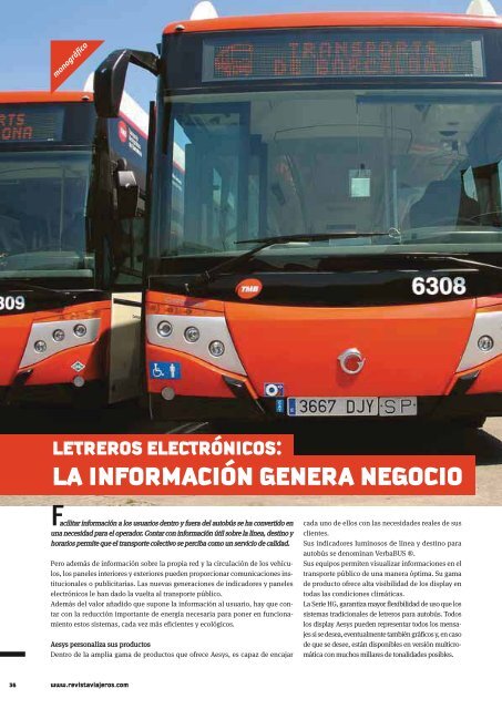 ESPECIAL TRANSPORTE URBANO - Revista Viajeros