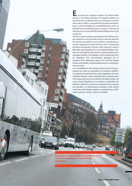 ESPECIAL TRANSPORTE URBANO - Revista Viajeros