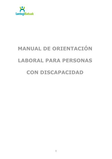 Manual de orientación laboral para personas con discapacidad (2 ...