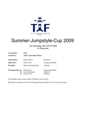 Summer-Jumpstyle-Cup 2009 - Club-Tanzschule Pritzer