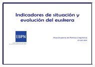 Indicadores de situación y evolución del euskera - Kulturklik