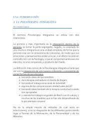 una introduccion a la psicoterapia integrativa - Cintra Psicologia