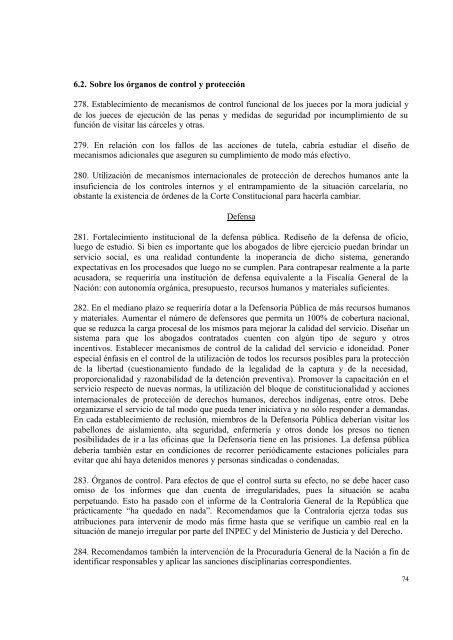 Informe Carceles - Oficina en Colombia del Alto Comisionado de las ...