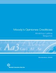 Moody's Opiniones Crediticias