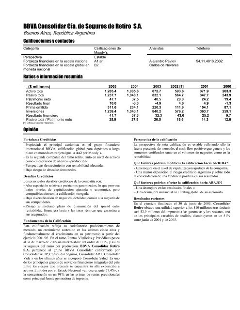 Moody's Opiniones Crediticias