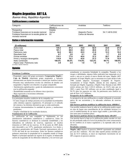 Moody's Opiniones Crediticias