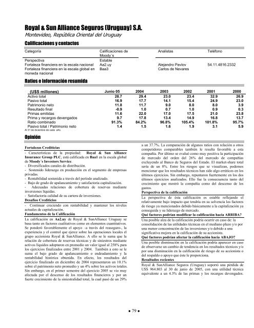 Moody's Opiniones Crediticias