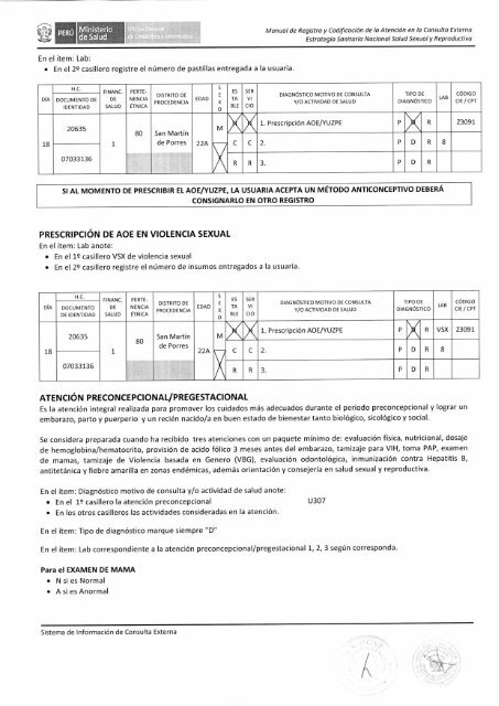 REGISTRO Y CODIFICACIÓN DE LA ATENCIÓN EN LA ...