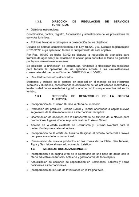 Memoria detallada del - Jefatura de Gabinete de Ministros