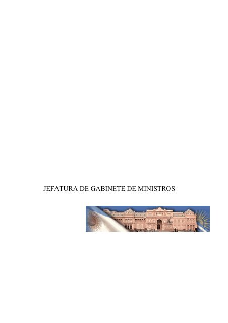 Memoria detallada del - Jefatura de Gabinete de Ministros
