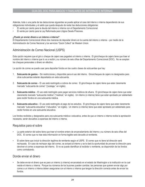 guia del doc para amigos y familiares de - Washington Department ...