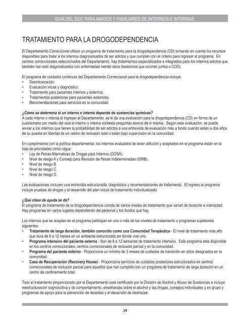 guia del doc para amigos y familiares de - Washington Department ...