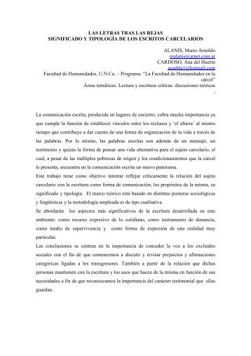 PO 5 ALANIS Y CARDOSO.pdf - Facultad de Filosofía y Letras