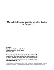 Manual de Estrado Judicial para las Cortes de Drogas*