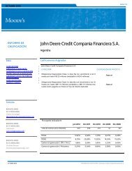 John Deere Credit Compania Financiera S.A. - Moody's