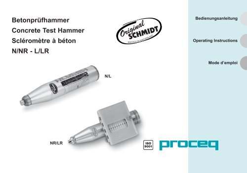Betonprüfhammer Concrete Test Hammer Scléromètre à ... - Proceq