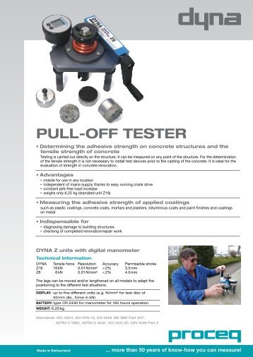 pull-off tester - Proceq