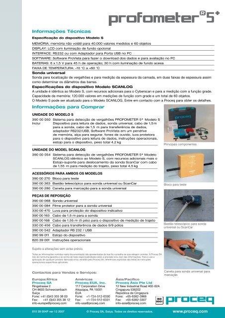 Catálogo Profometer 5+ - Proceq