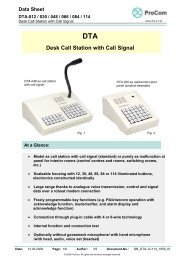 DTA Desk Call Station with Call Signal