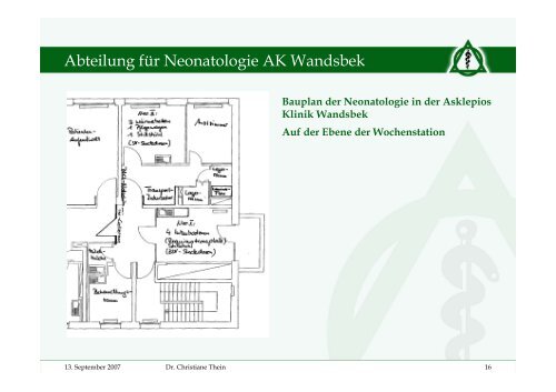 Abteilung für Neonatologie in der Asklepios Klinik Wandsbek