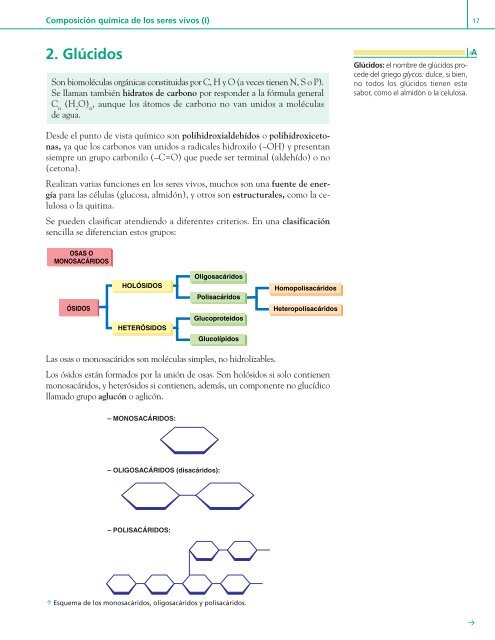 u Composición química de los seres vivos (I) 1unidad 1 - Editex