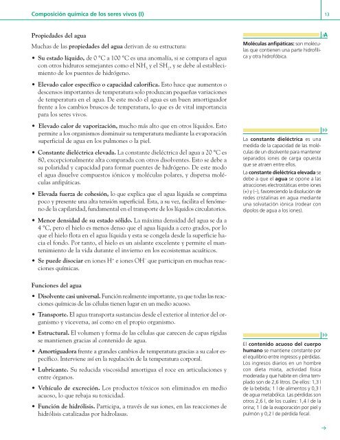 u Composición química de los seres vivos (I) 1unidad 1 - Editex