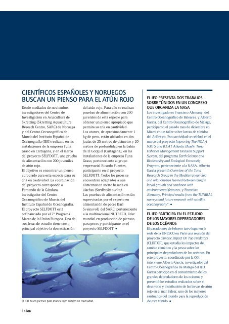 revista IEO - El Instituto Español de Oceanografía