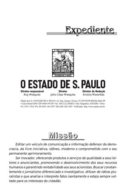 Manual de redação e estilo do jornal O Estado de São Paulo - NAUI