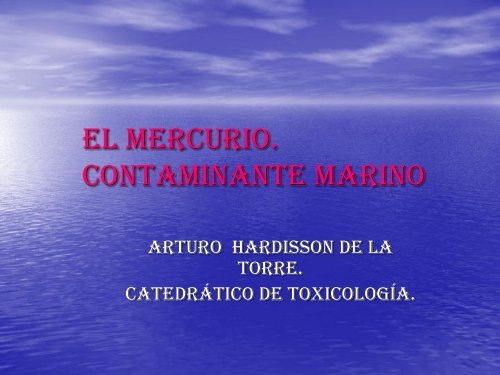 EL MERCURIO. CONTAMINANTE MARINO - Consemar.org