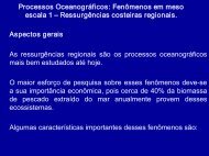 Processos Oceanográficos: Fenômenos em meso escala 1 ...