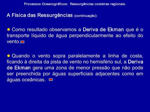 Processos Oceanográficos: Fenômenos em meso escala 1 ...