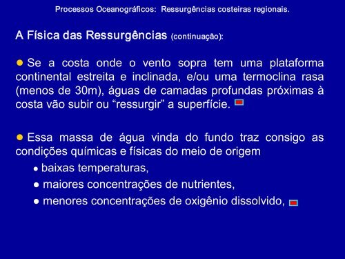 Processos Oceanográficos: Fenômenos em meso escala 1 ...