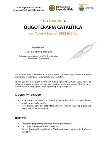 Curso Online de Oligoterapia