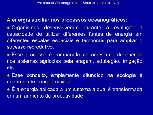 Processos oceanográficos - Departamento de Oceanografia e ...