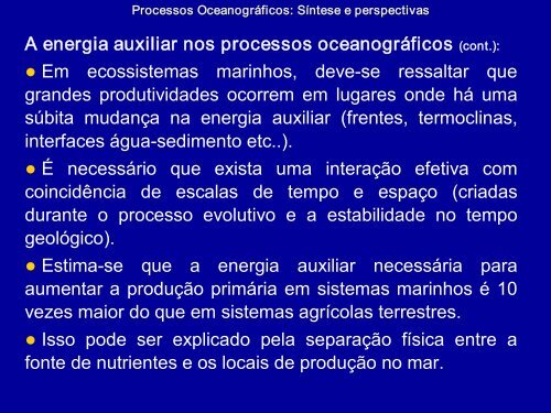 Processos oceanográficos - Departamento de Oceanografia e ...